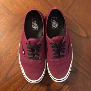 Maroon Vans Shoes